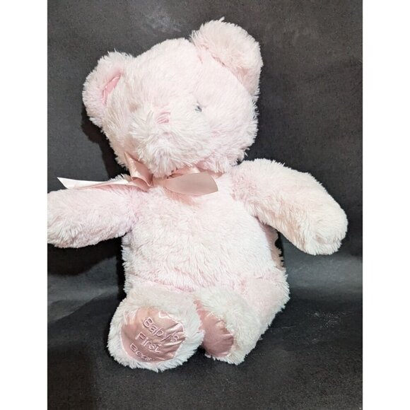 Bearington Baby Collection Baby s First Bear Pink 1" Plush Teddy Bear Sewn Eyes - Picture 1 of 8